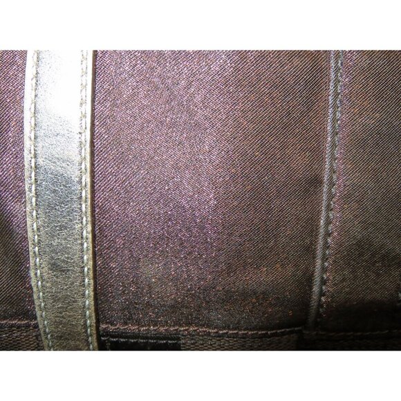 Coach Cursive Creed Limited Edition Brown Signature Jacquard Copper Shimmer Tote - Picture 12 of 14